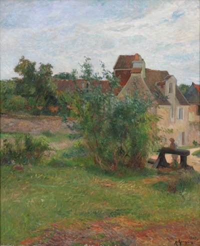 法语：La Ferme de Busagny à Osny Busagny 农场，Osny 作者 保罗·高更