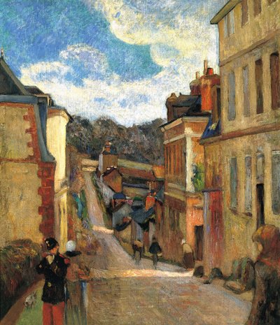 法语：La rue Jouvenet à Rouen Rue Jouvenet in Rouen 作者 保罗·高更