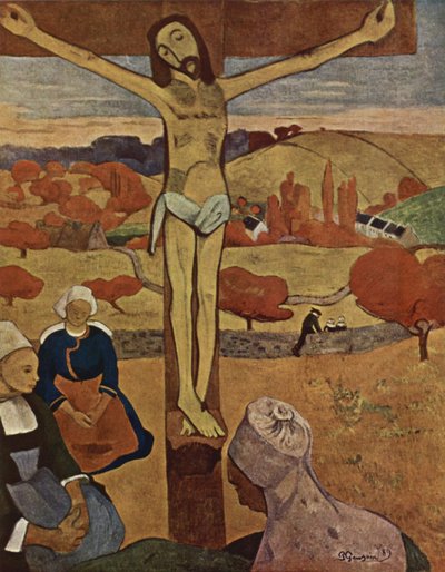 法语  Le Christ jaune 黄色基督 作者 保罗·高更