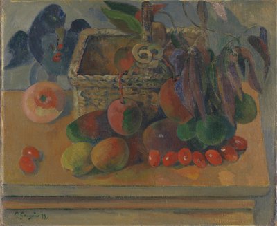 法语：Le Panier carré 绘画 作者 保罗·高更