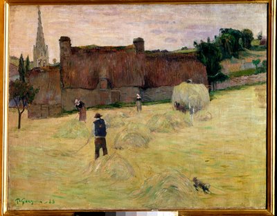 布列塔尼的干草 Paul Gauguin (1848-1903) 1888 年 0,73 x 0,92 m 巴黎，奥赛博物馆 作者 保罗·高更