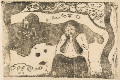人类的悲哀 Miseres humaines，在1895年或之后。 作者 保罗·高更