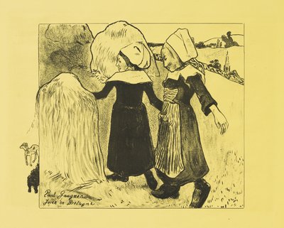 布列塔尼的喜悦，1889年 作者 保罗·高更