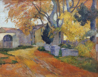 L&39;Allee des Alyscamps（布面油画） 作者 保罗·高更