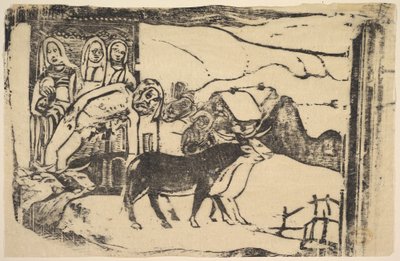 Le Calvarie Breton，1898-99年。 作者 保罗·高更