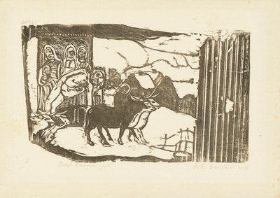 布列塔尼各各斯，1898-99年 作者 保罗·高更