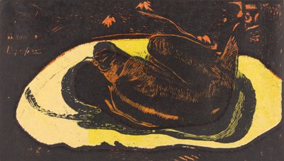 Manao Tupapau 她被一个灵魂困扰着，1894年至1895年。 作者 保罗·高更