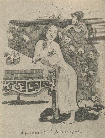 《你以为我不知道的东西》，1936年 作者 保罗·高更