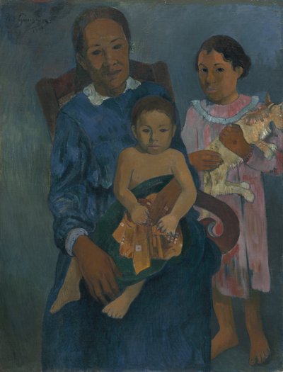 1901年，波利尼西亚妇女和儿童 作者 保罗·高更