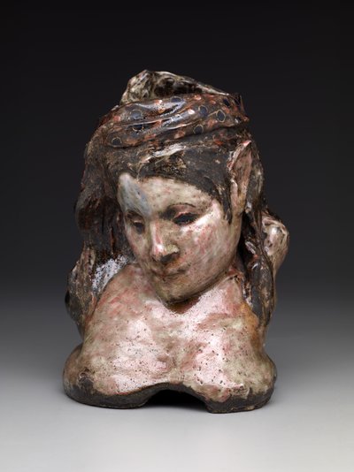 Mme的肖像花瓶。 Schuffenecker，c.1889-90（釉面陶器） 作者 保罗·高更