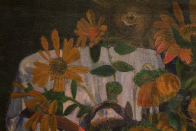 扶手椅上的向日葵 作者 保罗·高更