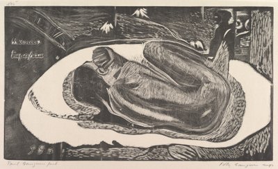 死者的精神观看死者，来自香水诺亚，1893-94年。 作者 保罗·高更