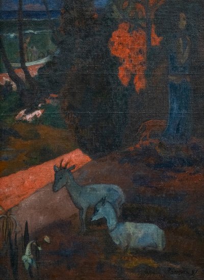 TARARI MARURU（有两只山羊的风景画） 作者 保罗·高更