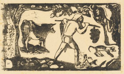 大溪地搬运香蕉(Le porteur de fei) 作者 保罗·高更
