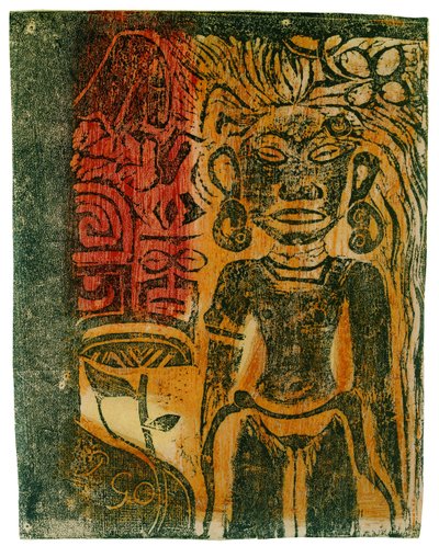 大溪地偶像，1894-1895年。 作者 保罗·高更