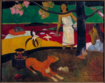 保罗·高更 (1848-1903) 1892 年创作的大溪地风景画 0,87x1,13 m 圣彼得堡，冬宫博物馆 作者 保罗·高更