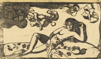 Te Arii Vahine皇家血统的女士，在1895年或之后。 作者 保罗·高更