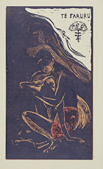 《我们在这里从诺亚系列中做爱》，1893-1894年 作者 保罗·高更