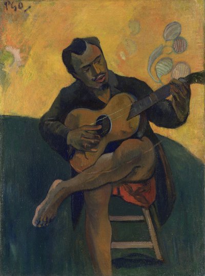 吉他手，1894年 作者 保罗·高更