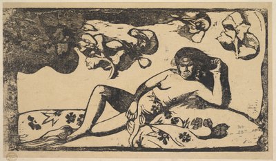 选美皇后-Langorous，1898年。 作者 保罗·高更