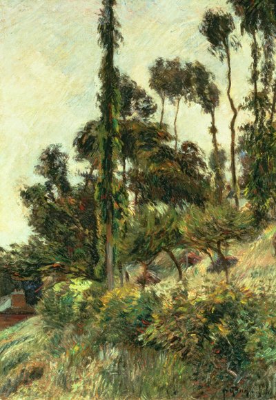 山边，1884年 作者 保罗·高更