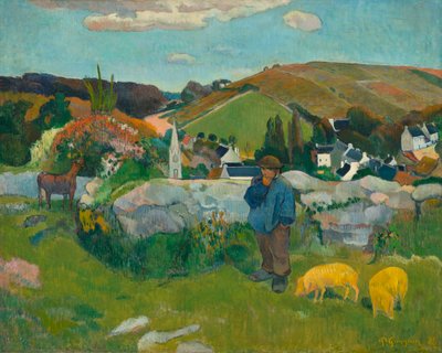 The Swineherd，1888 作者 保罗·高更