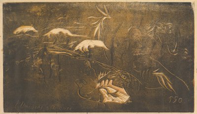 宇宙被创造，1893-94。 作者 保罗·高更