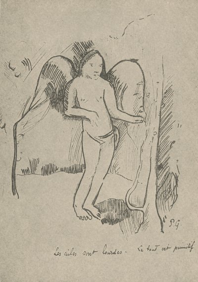 机翼沉重，1936年 作者 保罗·高更