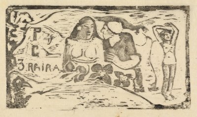 Le Sourire的标题页 Le Sourire的标题，在1895年或之后。 作者 保罗·高更