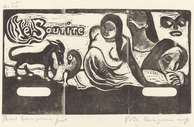Le Sourire的标题页 Le Sourire的标题，在1895年或之后。 作者 保罗·高更