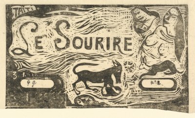 Le Sourire的标题页 Le Sourire的标题，在1895年或之后。 作者 保罗·高更