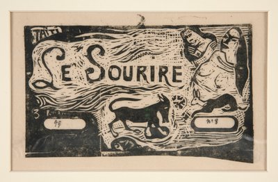 标题为 Le Sourire 作者 保罗·高更