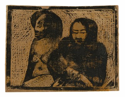 两个毛利人 作者 保罗·高更