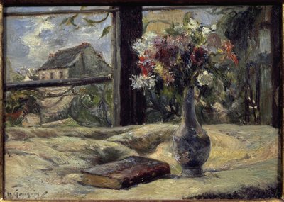 Vase of flowers - Painting by Paul Gauguin (1848-1903), oil on canvas 作者 保罗·高更