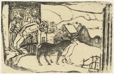 布列塔尼的路边神庙 Le calvaire Breton，在1895年或之后。 作者 保罗·高更
