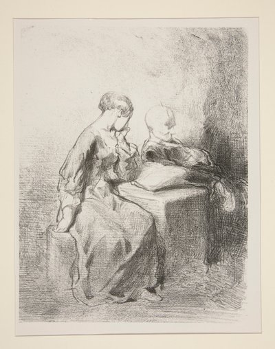 (LA LECTRICE.) 作者 保罗·加瓦尔尼
