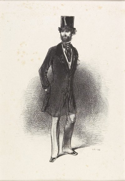 冬季套装，由Humann，1846年 作者 保罗·加瓦尔尼