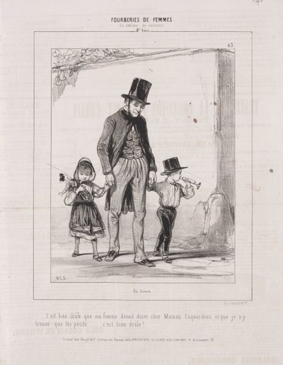 妇女的欺骗：感悟，1842年。 作者 保罗·加瓦尔尼