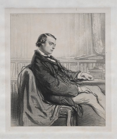 新闻界先生：蒂奥多·德·班维尔（Théodorede Banville），1853年。 作者 保罗·加瓦尔尼