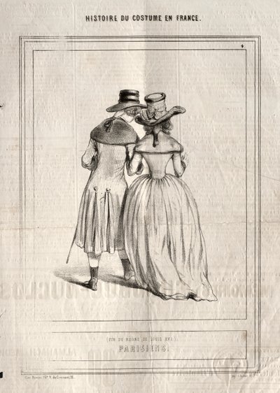 法国服饰史：巴黎，1843年。 作者 保罗·加瓦尔尼