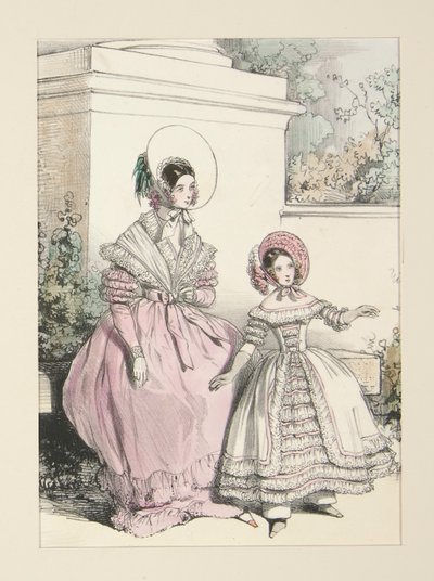 1838年7月Surate 薄纱连衣裙。 作者 保罗·加瓦尔尼