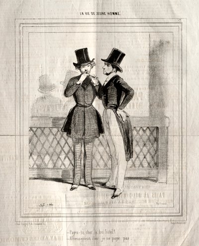 《一个年轻人的生平》，1842年。 作者 保罗·加瓦尔尼