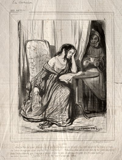 女演员：角色，1843年。 作者 保罗·加瓦尔尼