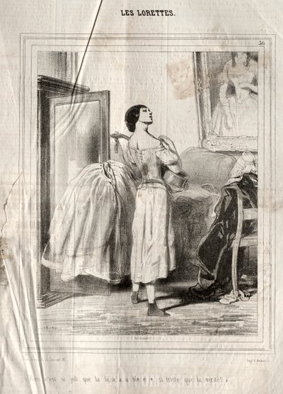 The Lorettes，1842年。 作者 保罗·加瓦尔尼