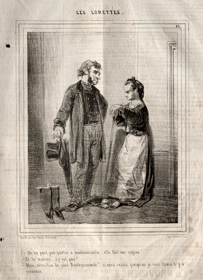 Les Lorettes，1842年。 作者 保罗·加瓦尔尼
