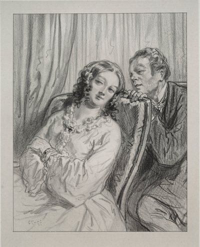 面具和脸：在这里和那里：Mame Beauminet，your下……，1857-58年。 作者 保罗·加瓦尔尼