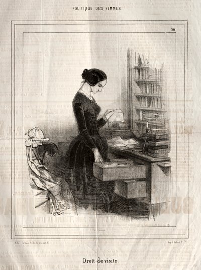 妇女政治：访问权，1843年。 作者 保罗·加瓦尔尼
