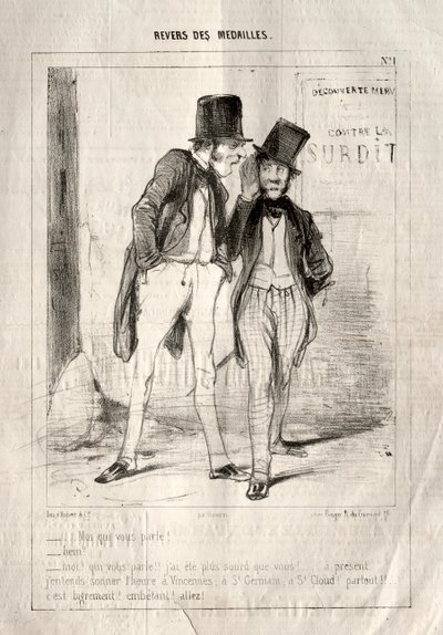 勋章倒置，1842年。 作者 保罗·加瓦尔尼