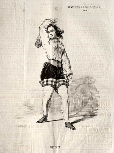 巴尔·卡卡尔德纪念品：Pistolet，1843年。 作者 保罗·加瓦尔尼