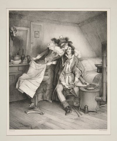 un souper de carnaval（化装舞会后的晚餐）。 作者 保罗·加瓦尔尼